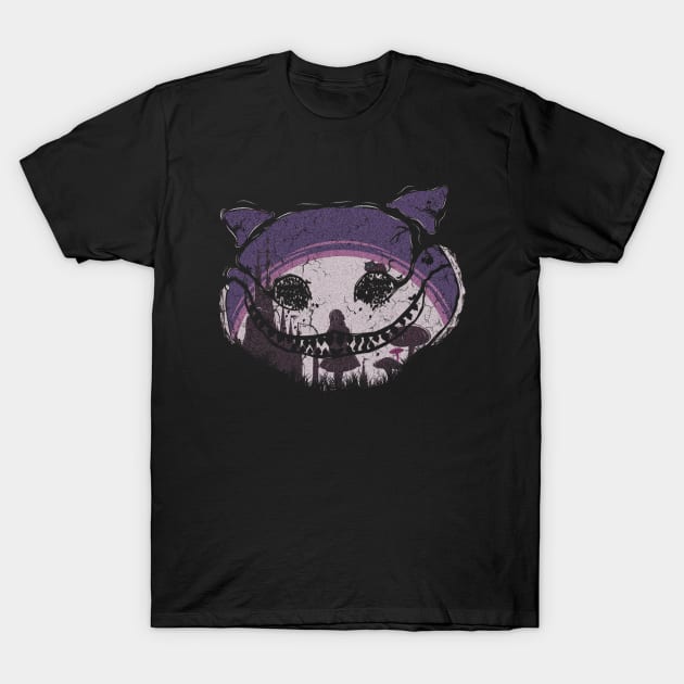 CREEPY CAT SMILE T-Shirt by Freedom Haze